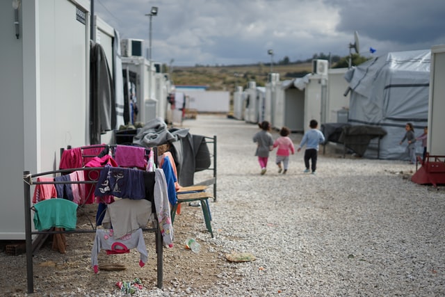 Camp de réfugiés Syriens en Grèce.